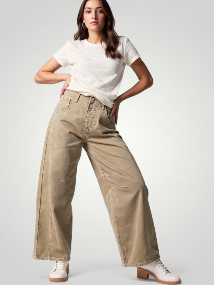 Jean Femme Taille Haute Élégant et Flatteur 2 - Mode Lumière