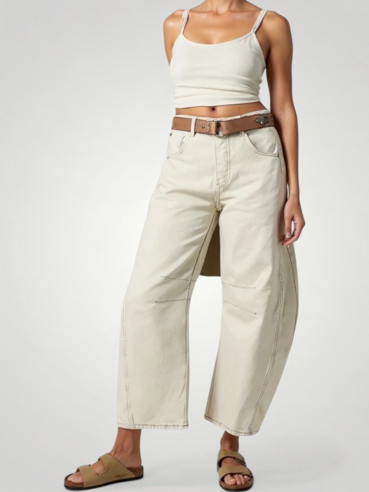 Jean Femme Taille Haute Élégant et Flatteur 4 - Mode Lumière