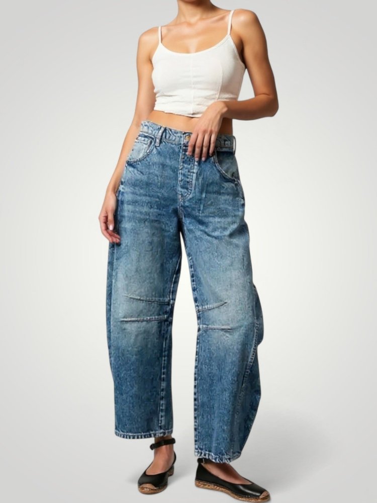 Jean Femme Taille Haute Élégant et Flatteur 6 - Mode Lumière