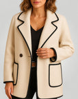 Blazer Femme Noir Élégant et Confortable 4 - Mode Lumière