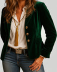 Blazer Femme Slim Élégant au Style Rétro 5 - Mode Lumière