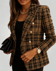 Blazer Femme à Carreaux Élégant et Confortable 3 - Mode Lumière