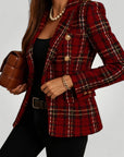 Blazer Femme à Carreaux Élégant et Confortable 4 - Mode Lumière