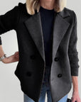 Blazer Long Femme Chic au Style Décontracté 5 - Mode Lumière