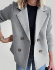 Blazer Long Femme Chic au Style Décontracté 6 - Mode Lumière