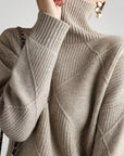Cardigan en Cachemire à Col Roulé Élégant 6 - Mode Lumière