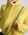 Cardigan en Cachemire à Col Roulé Élégant 4 - Mode Lumière