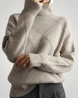 Cardigan en Cachemire à Col Roulé Élégant 5 - Mode Lumière