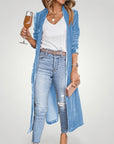 Cardigan Long en Velours Élégant et Confortable 5 - Mode Lumière