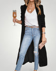 Cardigan Long en Velours Élégant et Confortable 6 - Mode Lumière