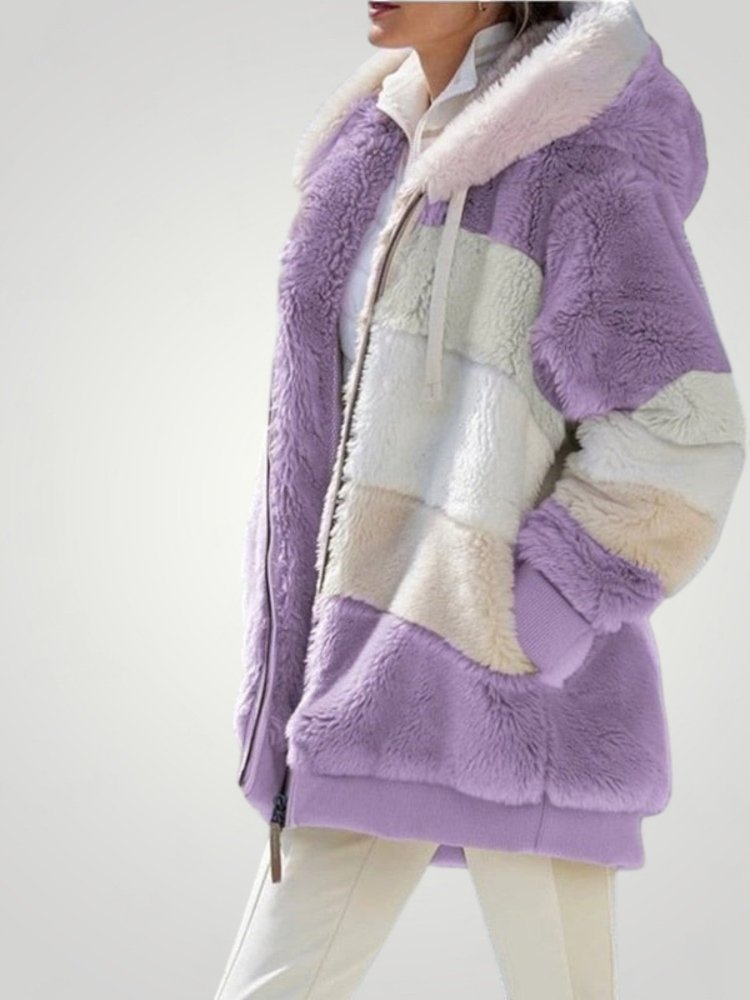 Cardigan Rayé Élégant avec Capuche Douce 8 - Mode Lumière