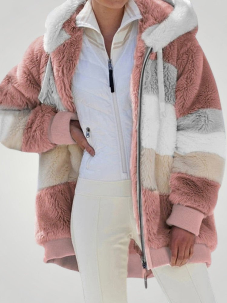 Cardigan Rayé Élégant avec Capuche Douce 9 - Mode Lumière