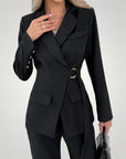 Costume Femme Sophistiqué à Ceinture Latérale 5 - Mode Lumière