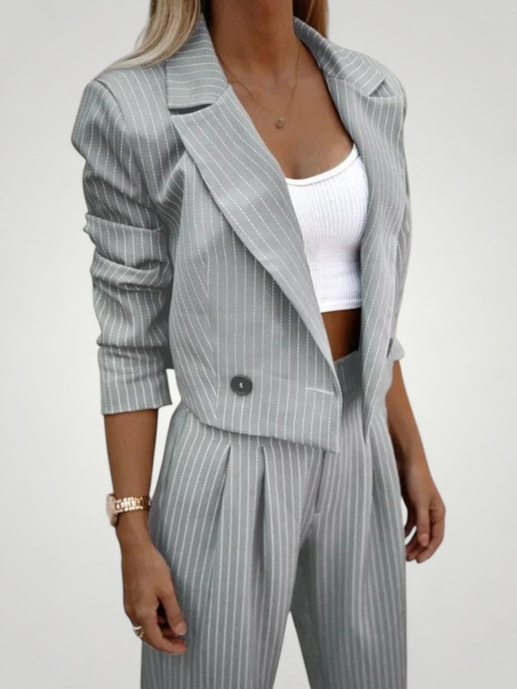 Ensemble Blazer et Pantalon Femme Élégant