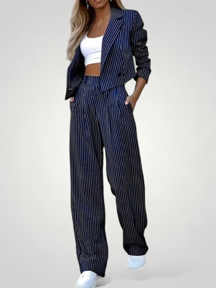 Ensemble Blazer et Pantalon Femme Élégant