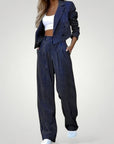 Ensemble Blazer et Pantalon Femme Élégant