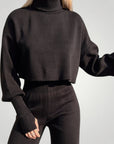 Ensemble à Col Roulé et Pantalon Femme Confortable