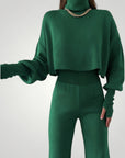 Ensemble à Col Roulé et Pantalon Femme Confortable
