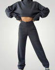 Ensemble à Col Roulé et Pantalon Femme Confortable