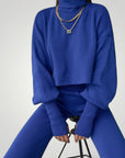 Ensemble à Col Roulé et Pantalon Femme Confortable