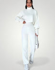 Ensemble à Col Roulé et Pantalon Femme Confortable
