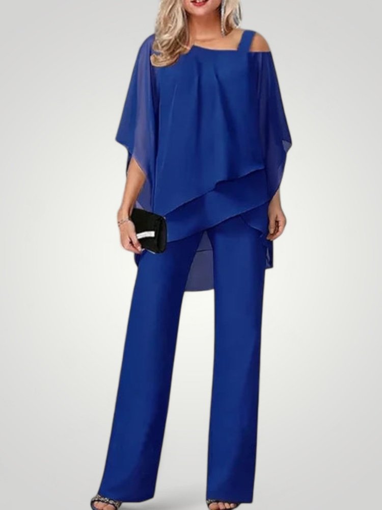 Ensemble Femme Chic à Épaules Dénudées Élégant