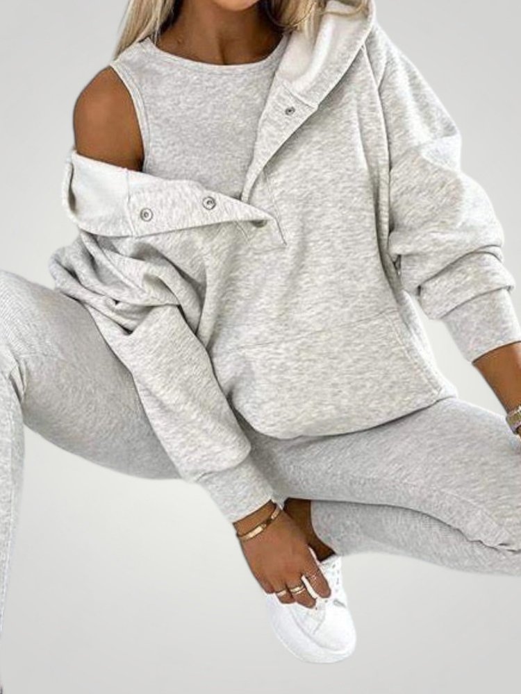 Ensemble Décontracté Femme Chic avec Haut Sans Manches