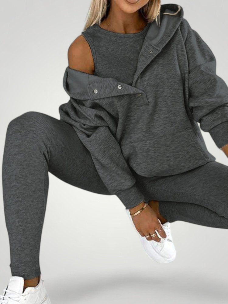 Ensemble Décontracté Femme Chic avec Haut Sans Manches