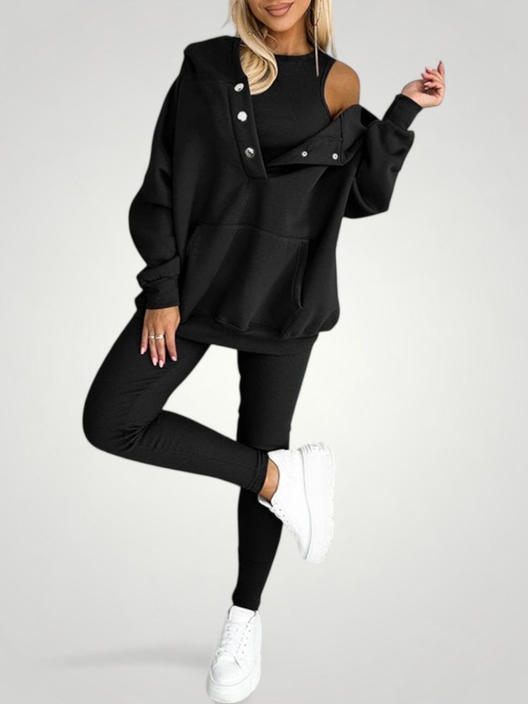 Ensemble Décontracté Femme Chic avec Haut Sans Manches