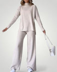 Ensemble Décontracté Femme Élégant avec Fentes 2 - Mode Lumière