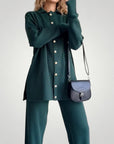 Ensemble Femme Élégant en Tricot Doux
