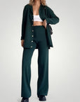 Ensemble Femme Élégant en Tricot Doux