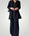 Ensemble Femme Élégant en Tricot Doux