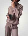 Ensemble Haut et Pantalon Femme Élégant et Confortable