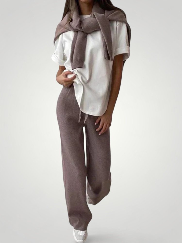 Ensemble Haut et Pantalon Femme Élégant et Confortable