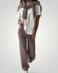 Ensemble Haut et Pantalon Femme Élégant et Confortable