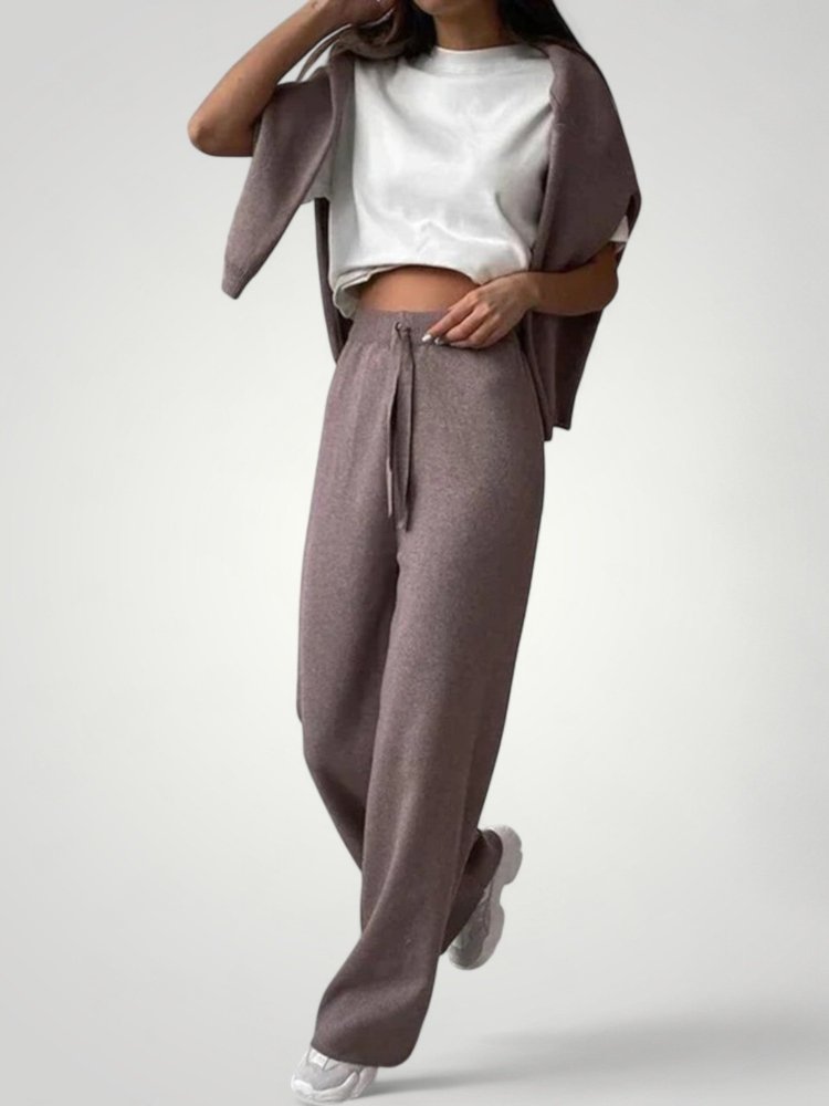 Ensemble Haut et Pantalon Femme Élégant et Confortable
