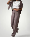 Ensemble Haut et Pantalon Femme Élégant et Confortable