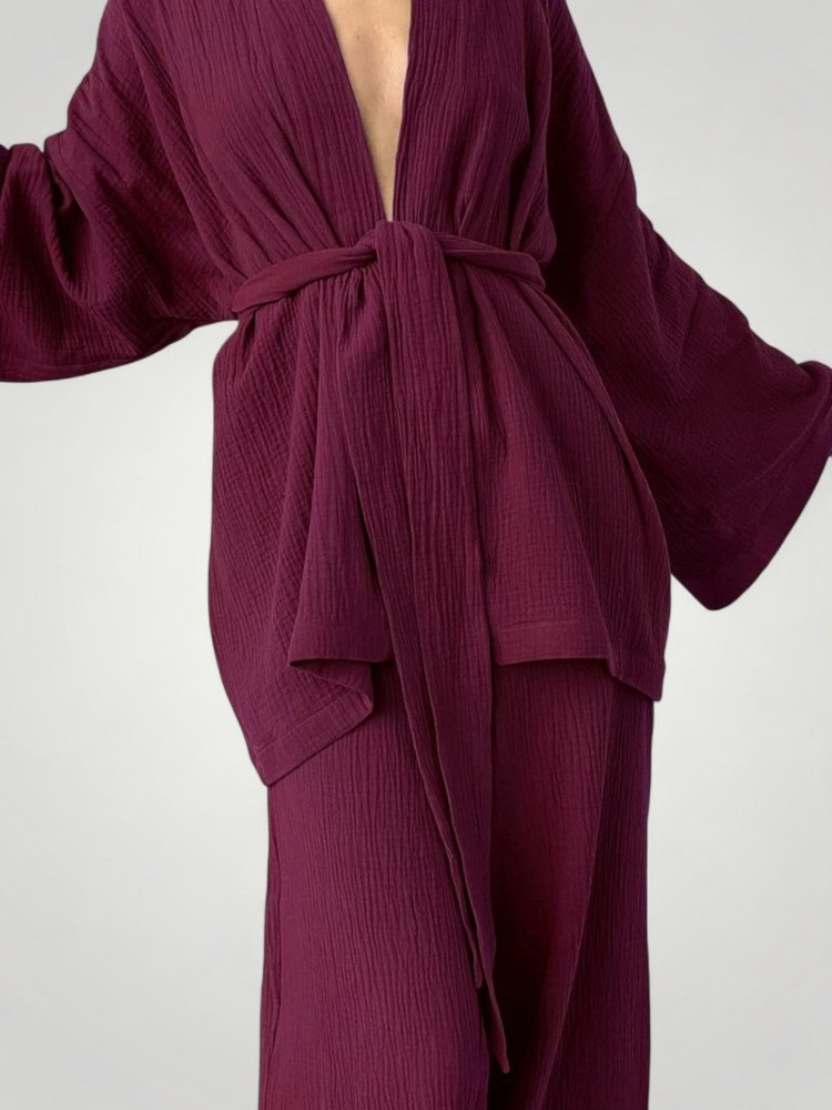 Ensemble Kimono Femme Chic Élégant et Confortable