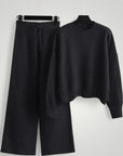 Ensemble Pull et Pantalon Tricoté Femme Élégant