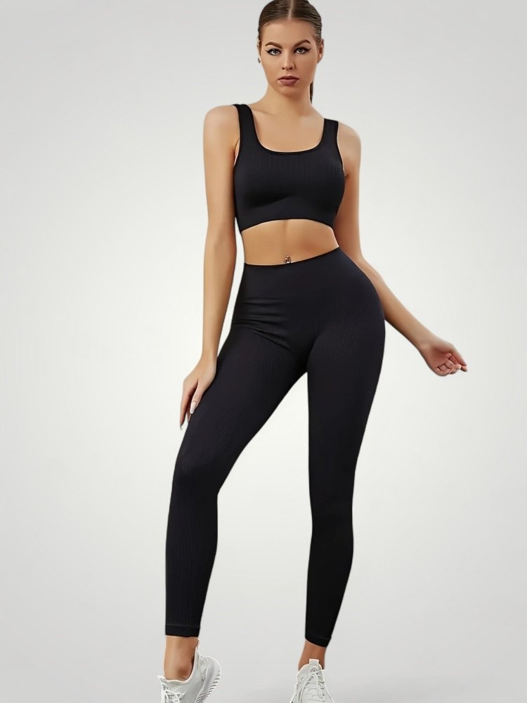 Ensemble Yoga Femme Élégant avec Soutien-Gorge Sport