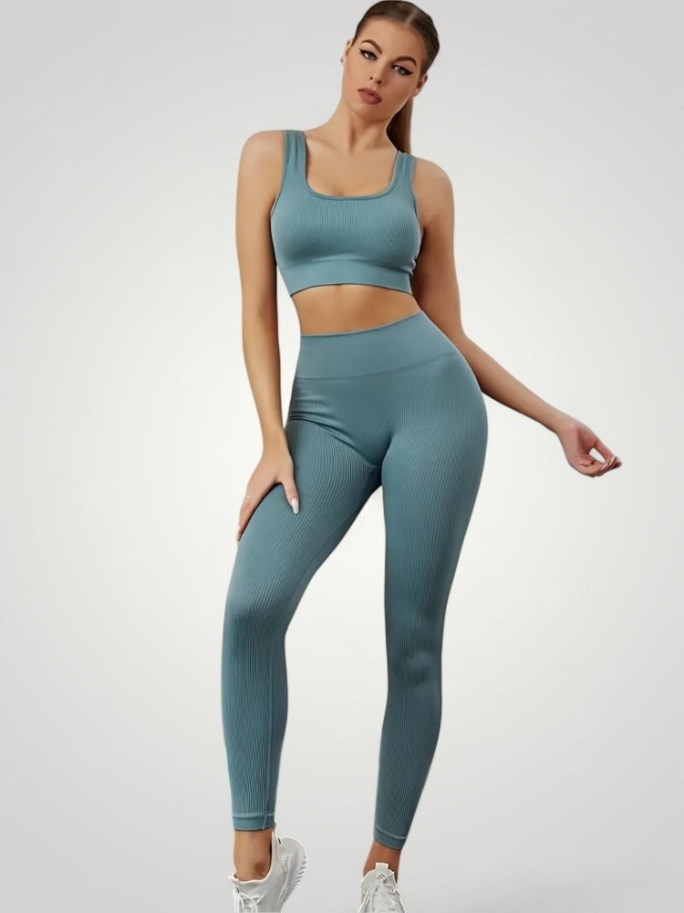Ensemble Yoga Femme Élégant avec Soutien-Gorge Sport