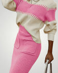 Jupe et Pull Femme en Tricot Doux Élégants