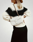 Jupe et Pull Femme en Tricot Doux Élégants