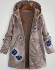 Manteau Hiver Femme Élégant avec Motif Floral 4 - Mode Lumière
