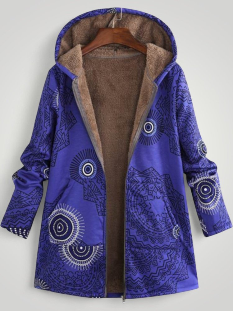 Manteau Hiver Femme Élégant avec Motif Floral 8 - Mode Lumière