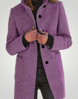 Manteau Long Élégant en Laine Mélangée 3 - Mode Lumière