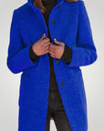 Manteau Long Élégant en Laine Mélangée 5 - Mode Lumière
