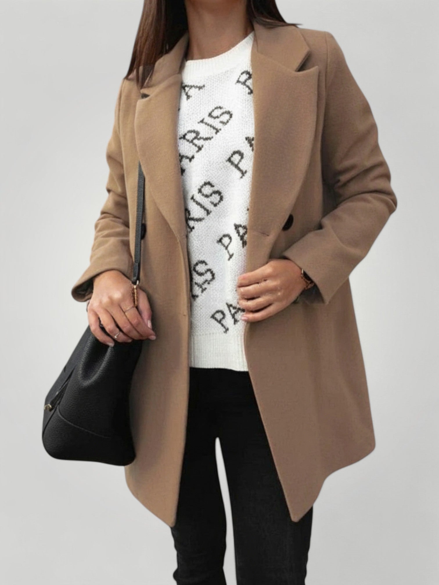 Manteau Long Femme Élégant et Confortable