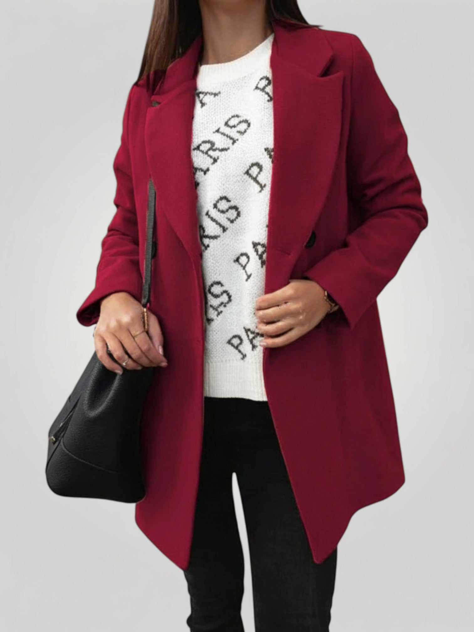 Manteau Long Femme Élégant et Confortable